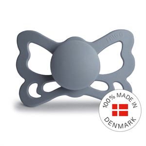FRIGG Butterfly - Anatomical Silicone Pacifier - Great Gray - Size 2